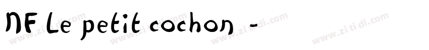 NF Le petit cochon 常字体转换